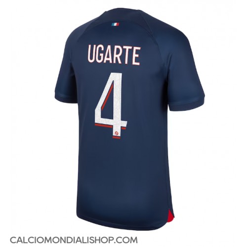Maglie da calcio Paris Saint-Germain Manuel Ugarte #4 Prima Maglia 2023-24 Manica Corta